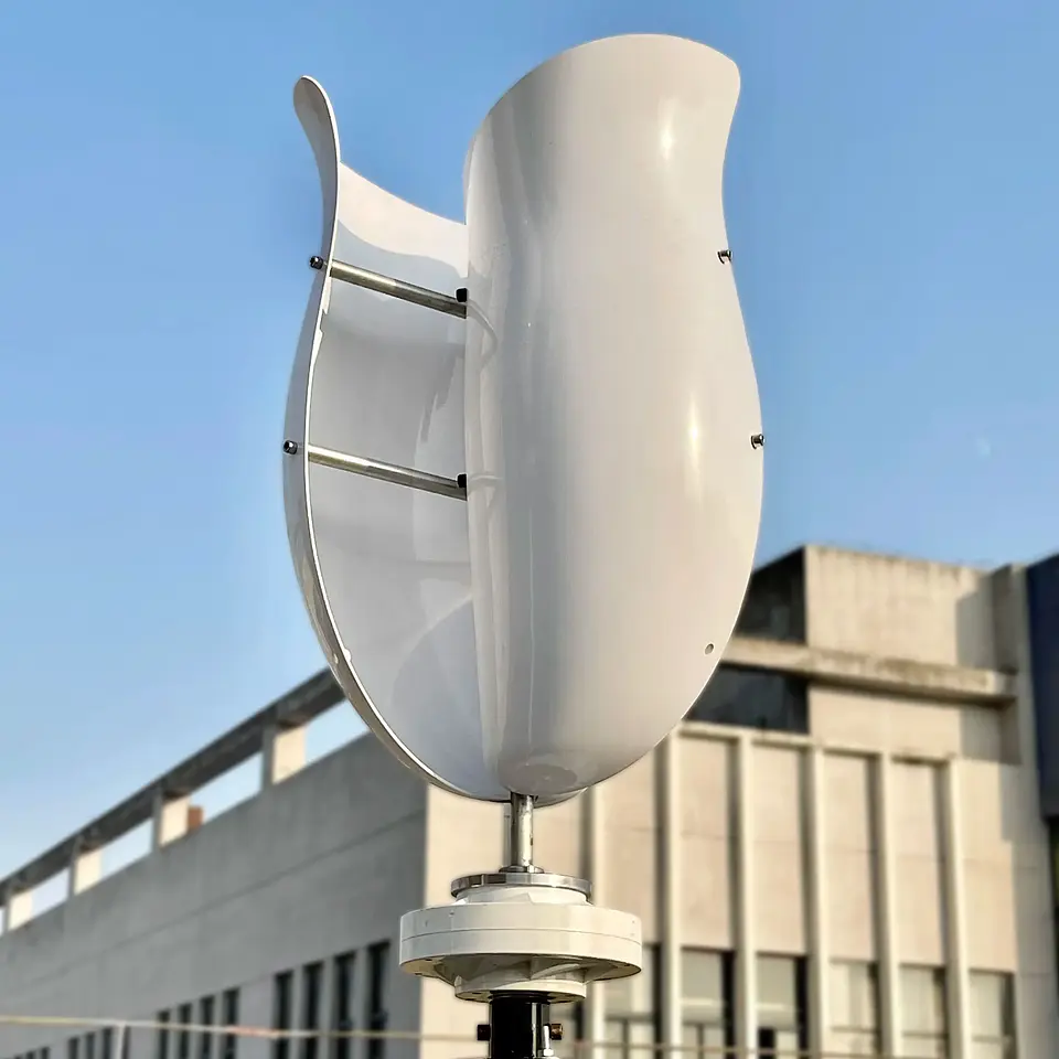 Low Noise 3KW 4KW 24V 48V 96V 120V Vertical Wind Turbine Generator With Drum Off Grid System Inverter For Home 5