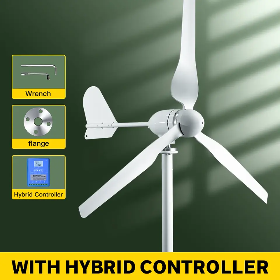 6000W Horizontal Wind Turbine, 24V/48V with MPPT | Nova Bliss 12