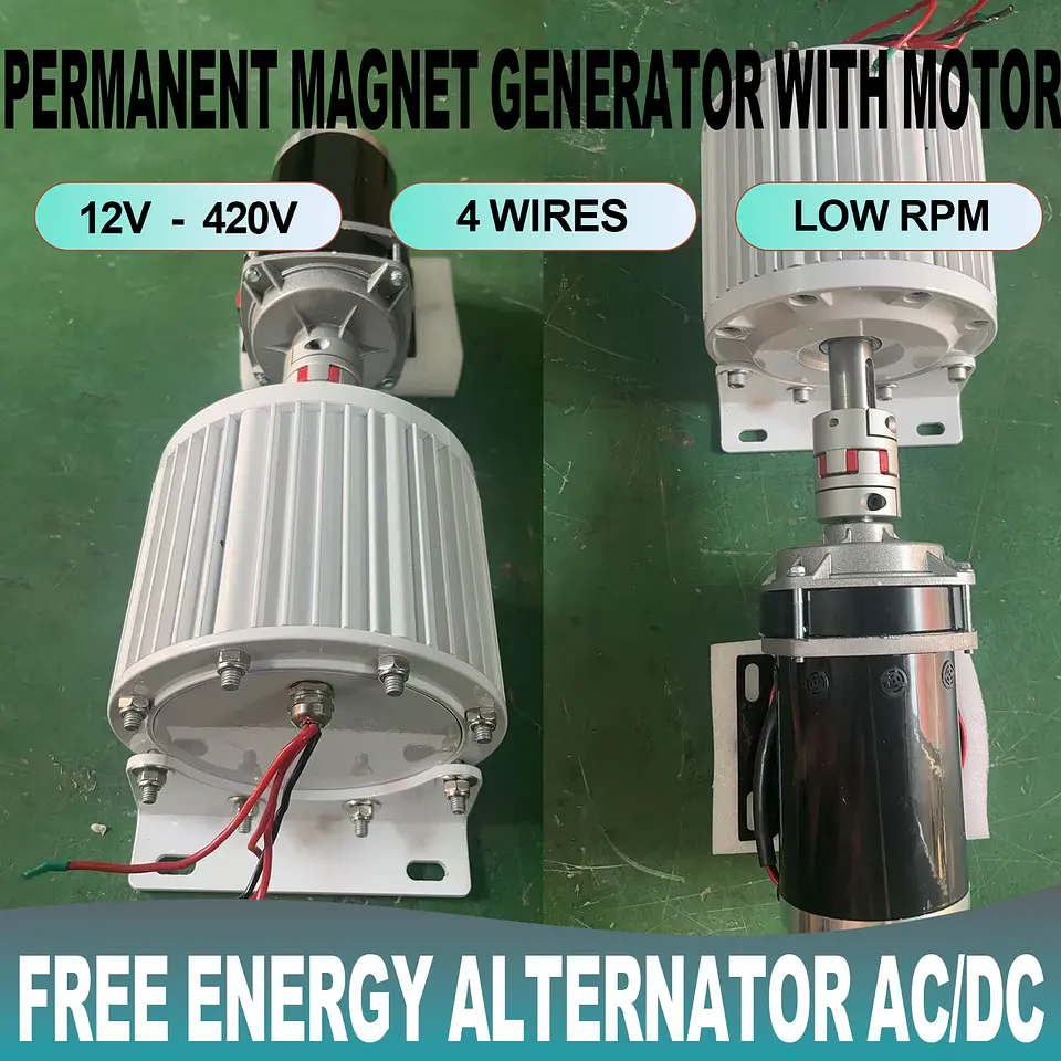 15000W 30000W 40000W 50KW 12V-380V 50hz-60hz Frequency AC Permanent Magnet Generator Set 20KW Power Systems Motor 1