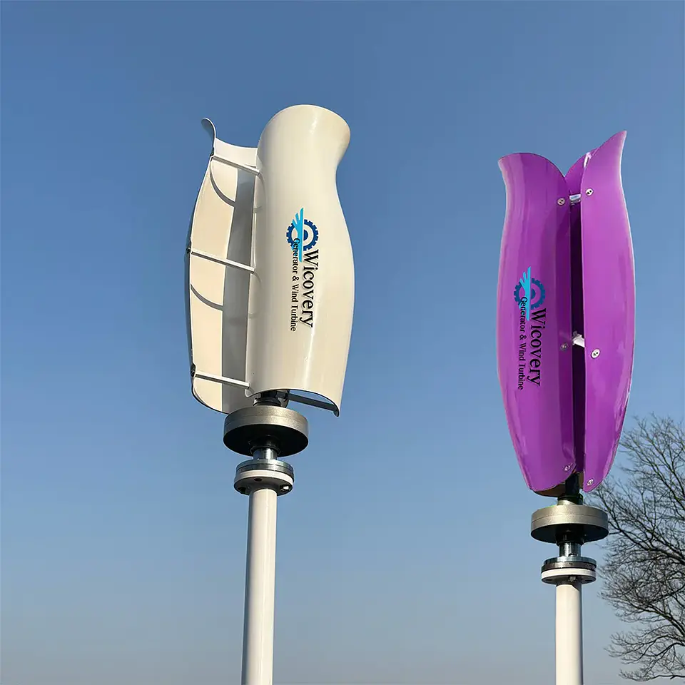 Vertical Wind Turbine Generator 5kW–10kW, 12V/24V/48V Off-Grid Wind Power System 6