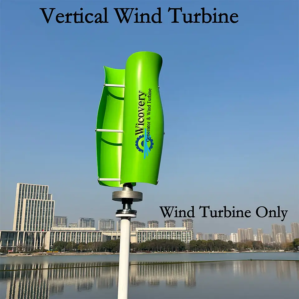 Vertical Wind Turbine Generator 5kW–10kW, 12V/24V/48V Off-Grid Wind Power System 9
