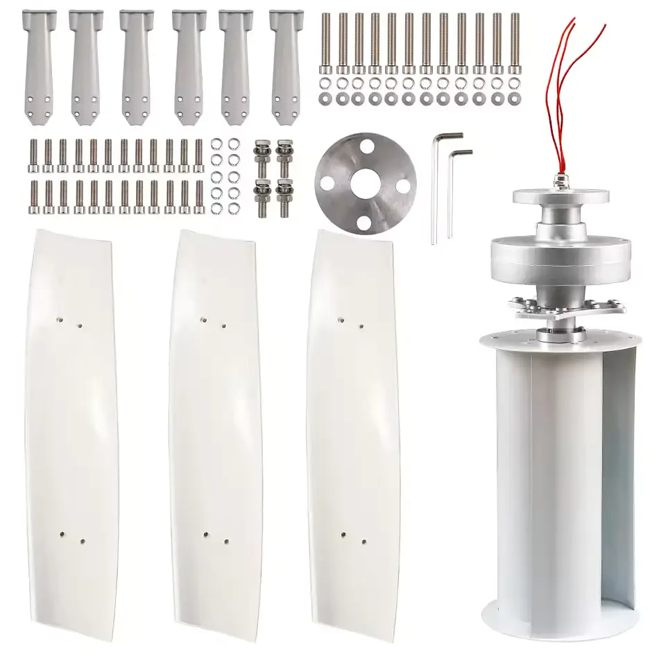 3000W 5000W 10000W Wind Power Turbine Generator 3KW 5KW 10KW 12V 24V Vertical Axis Home Use Roof Windmill Low Noise 9