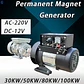 Gearless Low RPM 100KW 80KW Permanent Magnet Generator 220V Power Generation System High Efficiency Alternators For Farm or DIY - thumbnail 1