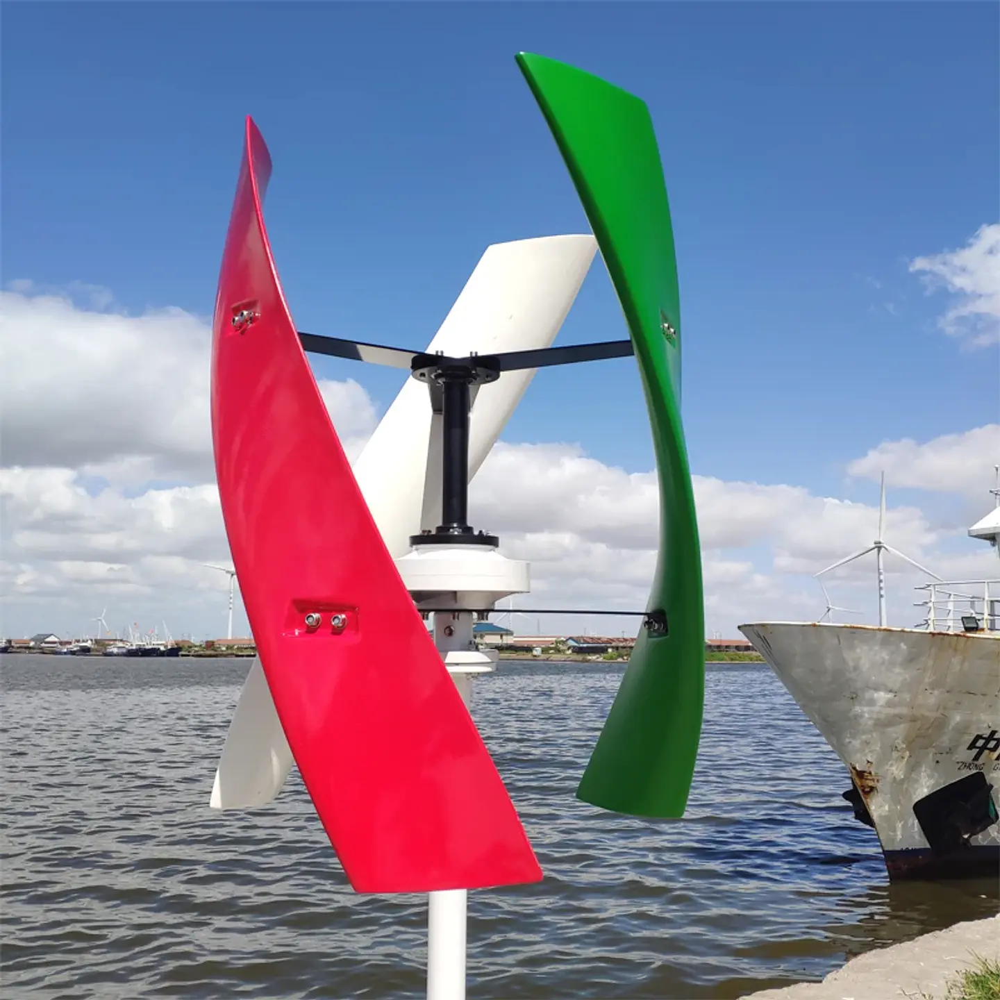 600W 800W 1000W 2000W Wind Power Turbine 12V 24V 48V 1KW 2KW Vertical Axis Home Use Windmill Low Noise Generator 4