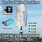 10KW 20KW 30KW 3Phase AC 24V 48V 96V 220V Wind Turbine Generator Vertical Axis Windmill Off Grid System For Home - thumbnail 1