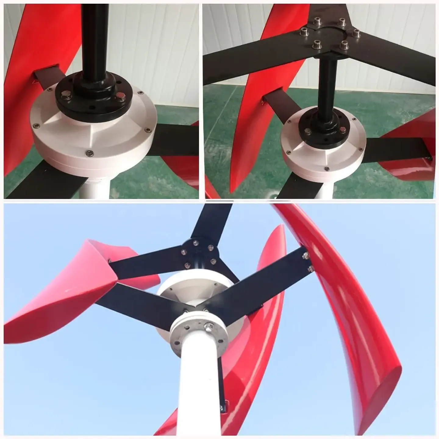 600W 800W 1000W 2000W Wind Power Turbine 12V 24V 48V 1KW 2KW Vertical Axis Home Use Windmill Low Noise Generator 6