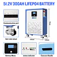 EASUN 300AH 200AH 100AH LiFePO4 Battery15KWH Lithium Battery 6000+ Cycles BMS Bluetooth Support in Series/Paral EU STOCK - thumbnail 2