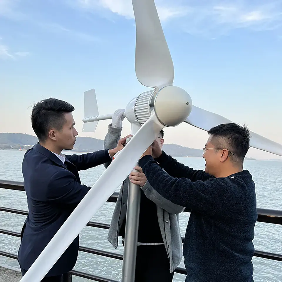 Horizontal Wind Turbine Generator 3kW–6kW, 12V–96V Off-Grid System 2