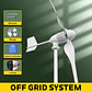 Horizontal Wind Turbine Generator 3kW–6kW, 12V–96V Off-Grid System - thumbnail 10