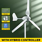 Horizontal Wind Turbine Generator 3kW–6kW, 12V–96V Off-Grid System - thumbnail 12
