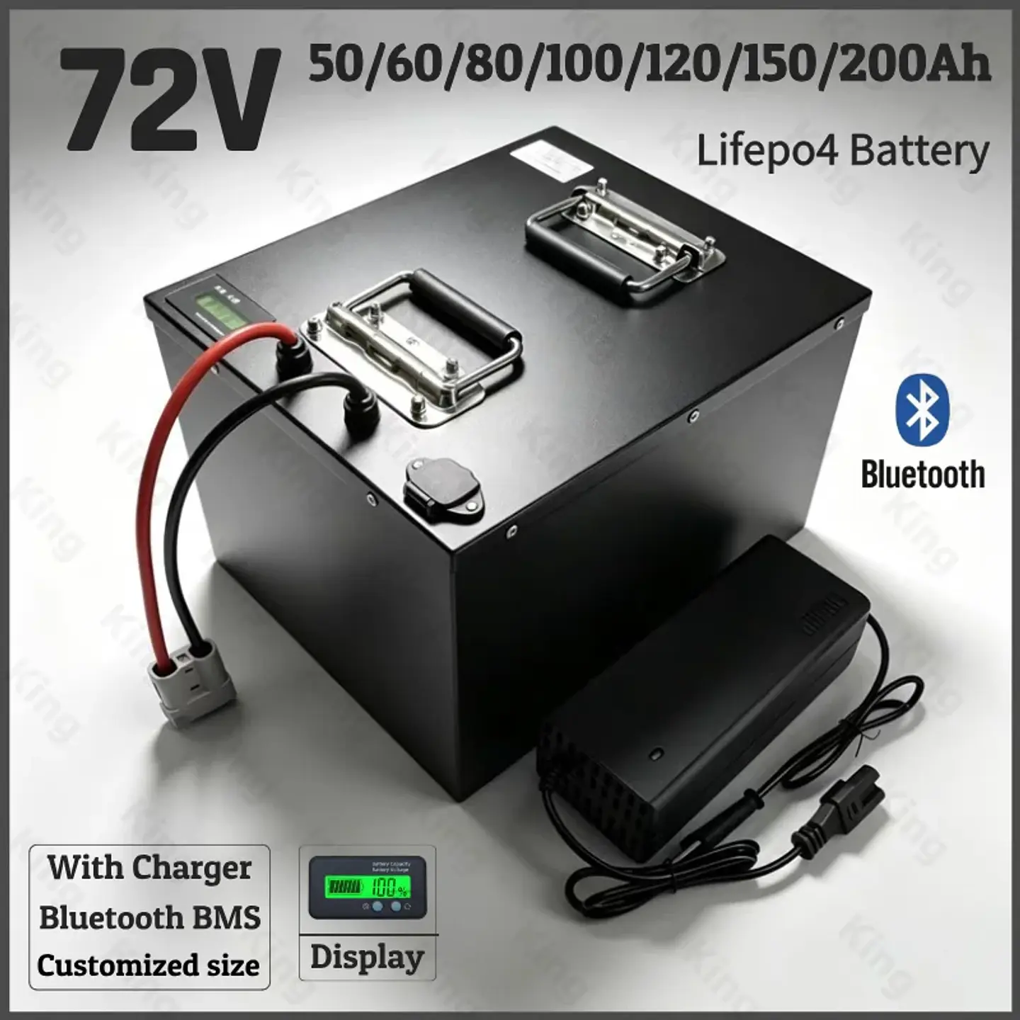 LifePo4 Lithium Battery 72V 50Ah-200Ah for Golf Cart Electric Vehicle with Charger High Capacity 60AH 80AH 100AH 120AH 150AH 200 1
