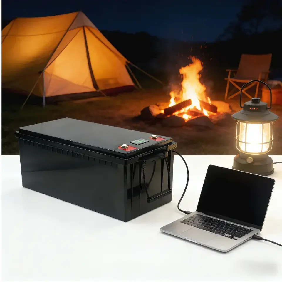 LiFePO4 Battery 12V 24V 48V 70Ah-400Ah | Deep Cycle Lithium Iron Phosphate Battery with Charger | Perfect for Solar Panel System 3
