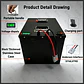 LifePo4 Lithium Battery 72V 50Ah-200Ah for Golf Cart Electric Vehicle with Charger High Capacity 60AH 80AH 100AH 120AH 150AH 200 - thumbnail 3