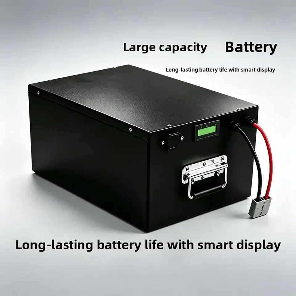 48V LiFePO4 Battery 50Ah-800Ah, Built-in Smart BMS Deep Cycle Rechargeable Lithium Battery For 4KW/9KW Solar PV System RV Off-Gr 2