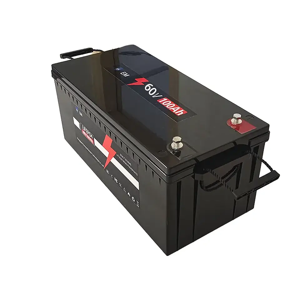 48v 50Ah 100AH 150Ah lifepo4 battery with BMS for tricycle golf cart inverter Solar energy storage scooter RV +Charger 5
