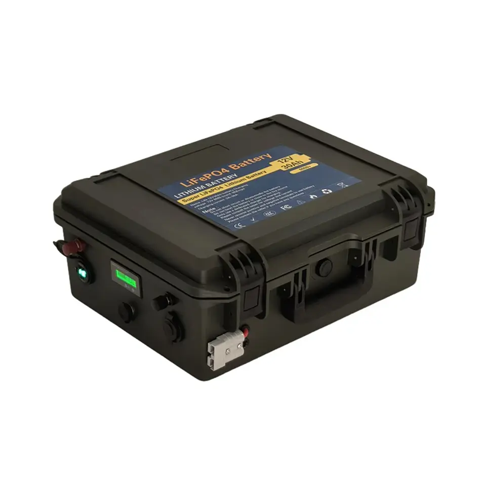 Waterproof 36V 150Ah 100Ah 120Ah LiFepo4 lithium battery pack with BMS for fishing boats solar system motor EV RV+10A charger 3