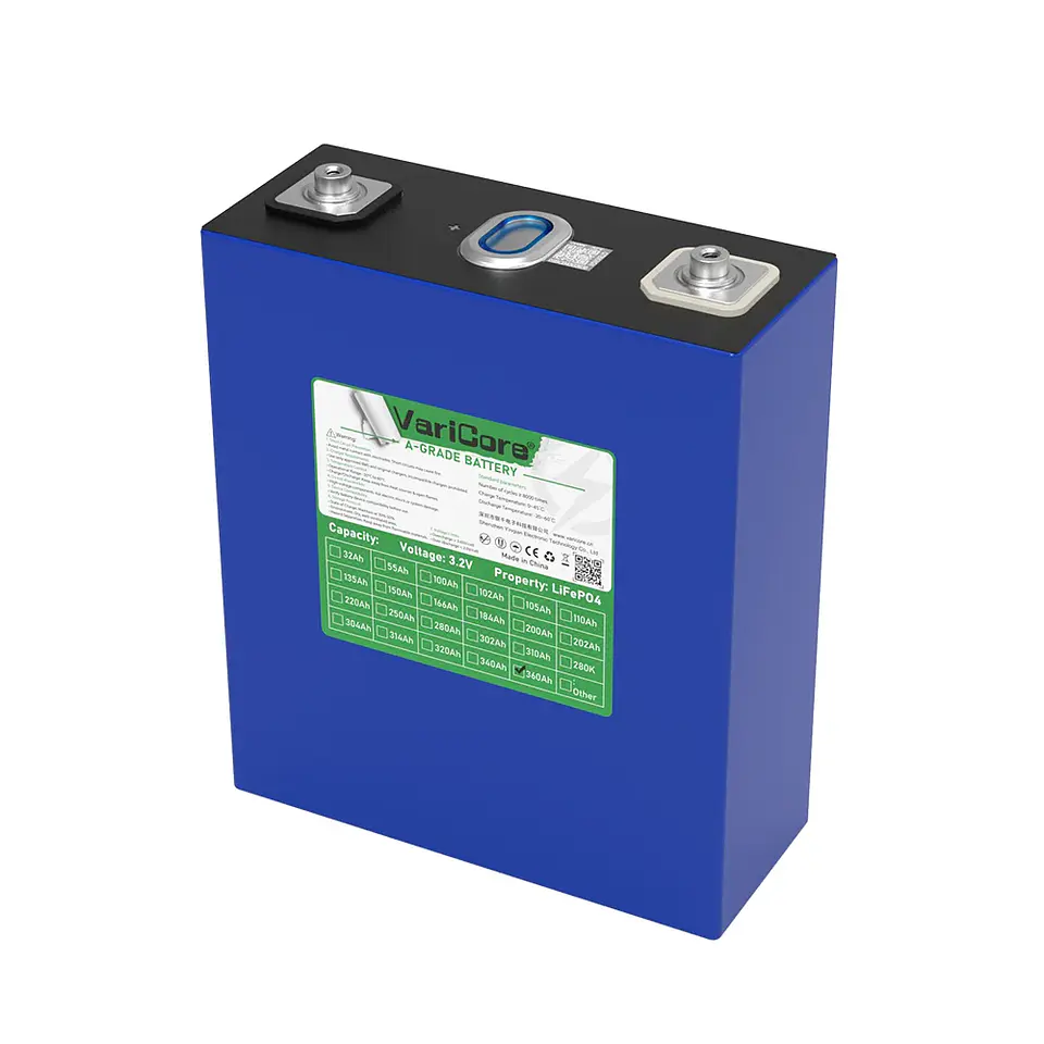 3.2V 360Ah LiFePO4 Rechargeable Battery for 12V 24V Travel Solar Campers Golf Carts Yachts - Lithium Iron Phosphate Tax-Free 4