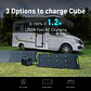 Portable Power Station Cube 1000, 2200W AC Outlets, 1024Wh LiFePO4 Battery, Expandable Battery Capacity - thumbnail 3