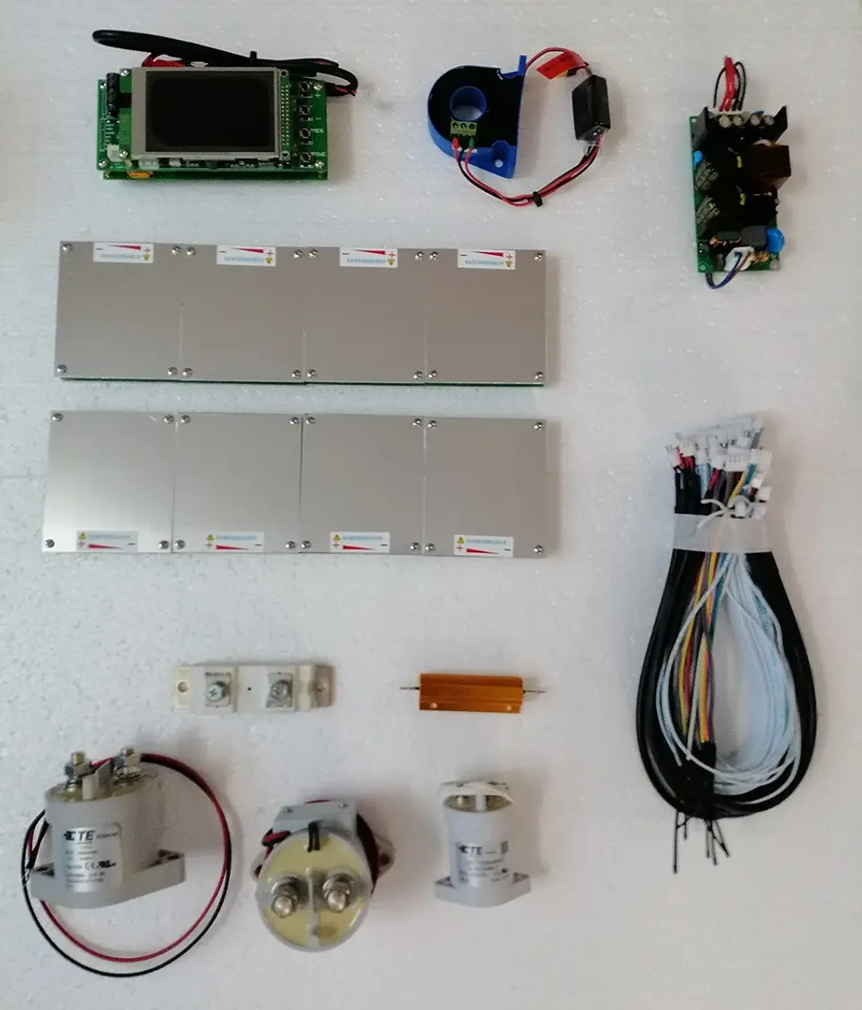 4S-192S 200A Smart YL DIY BMS LiFePO4 Li-ion LTO With Relay Bluetooth-Compatible APP Monitor Solar Power LCD Display 9