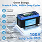 KEPWORTH 24V 100Ah LiFePO4 Battery Built-in Bluetooth BMS 2560WH Perfect for RV Solar Marine Overland Off-Grid Application - thumbnail 4