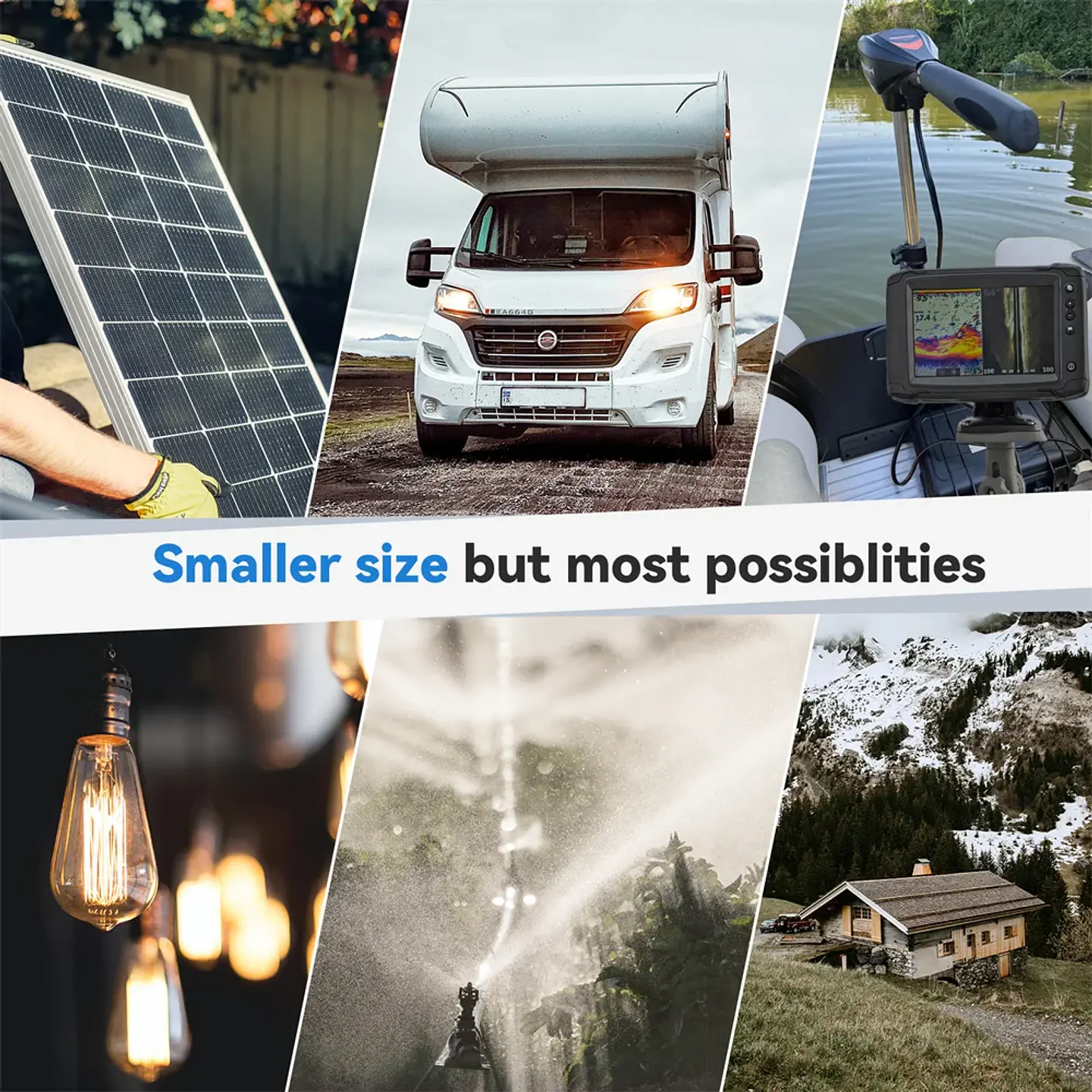 KEPWORTH 24V 100Ah LiFePO4 Battery Built-in Bluetooth BMS 2560WH Perfect for RV Solar Marine Overland Off-Grid Application 6