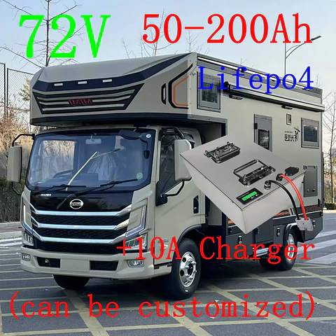 Lifepo4 72V 50Ah 60Ah 70Ah 80Ah 100Ah 150Ah 180Ah 200Ah Lithium Battery for Scooter Motorcycle Tricycle Electric Four-Wheels Car