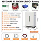 LiFePO4 48V 300AH 15KWH Battery 51.2V 100AH 600AH Lithium Solar Battery Rechargeable Battery 8000+ Cycle For Home Storage NO TAX - thumbnail 2