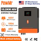 PowMr 13.2KW Hybrid Solar Inverter 48V 230V On Grid Off Grid Pure Sine Wave Inverter Dual Output MPPT 160A Solar Battery Charger - thumbnail 1