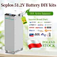 Seplos V4 DIY LiFePO4 Battery Case 48V 16S 200A BMS Smart 51.2V 280ah BT LCD 2A Active Balancer Assemble Box for Home Energy - thumbnail 1
