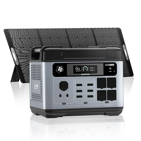 OUKITEL New P2001 PRO 3200W Portable Power Station 2048Wh Lifepo4 Battery Solar Generator