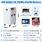 LiFePO4 48V 600AH 300AH 100AH Battery Pack 51.2V 30KW Lithium Solar Battery 6000+ Cycle With 16S 200A BMS For Inverter EU Stock - thumbnail 2