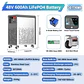 LiFePO4 48V 300Ah 15Kwh Battery Akku 6000 Cycles With Wheels 51.2V BMS 100Ah 600Ah Solar Energy Storage Lithium Battery EU STOCK - thumbnail 7