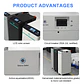 Seplos V4 DIY LiFePO4 Battery Case 48V 16S 200A BMS Smart 51.2V 280ah BT LCD 2A Active Balancer Assemble Box for Home Energy - thumbnail 4