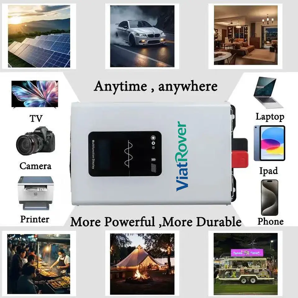 12V 24V Pure Sine Wave Inverter 800W 1300W 1500W 2500W 3000W DC To AC 110V 220V Converter LCD Display Universal Socket 6