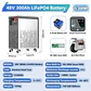 LiFePO4 48V 300Ah 15Kwh Battery Akku 6000 Cycles With Wheels 51.2V BMS 100Ah 600Ah Solar Energy Storage Lithium Battery EU STOCK - thumbnail 9