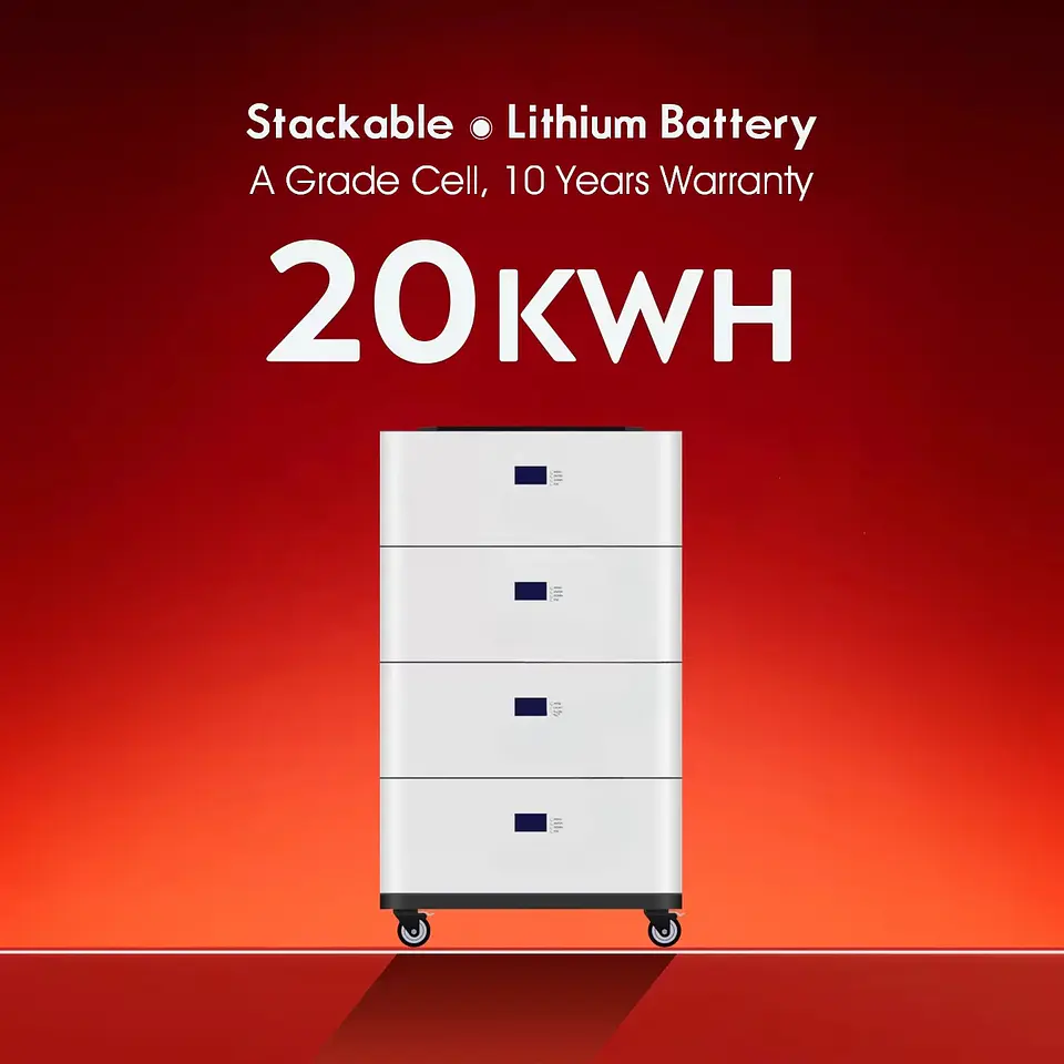 Photovoltaic Hybrid Grid Off Grid 20KW 10KW Solar Power System Lithium Ion Batteries Pack 3