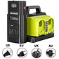 500W Pure Sine Wave Power Inverter for Ryobi 18 V Battery, 18 V DC to 120 V AC Converter with USB-C/USB-A Charger - thumbnail 1