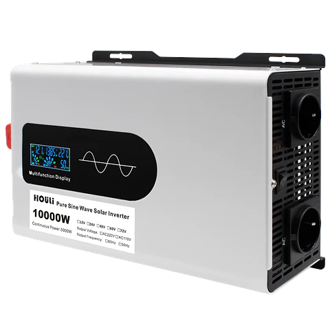 HOULI 10000W Peak Pure Sine Wave Power Inverter 12V 24V 48V DC to AC 220V Off Grid Solar Home Backup