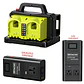 500W Pure Sine Wave Power Inverter for Ryobi 18 V Battery, 18 V DC to 120 V AC Converter with USB-C/USB-A Charger - thumbnail 2