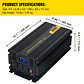 2500W Modified Sine Wave Power Inverter LCD Display Remote Controller LED DC 12V AC 120V Car Converter 110V 220V Takes 5V - thumbnail 4