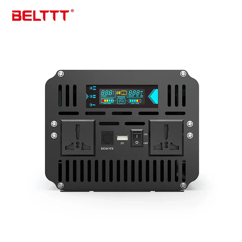 BELTTT 2000Watt Inverter 12V to 220V 50HZ Pure Sine Wave Inverter with Charger Shipping Included Factory Price 3