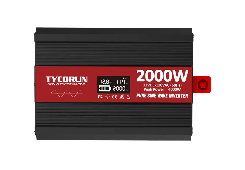 Tycorun Price Cheap 12V to 120V 500W 1000W 2000W 3KW Car Power Inverter Home Solar Photovoltaic Lithium Battery Inverter 3