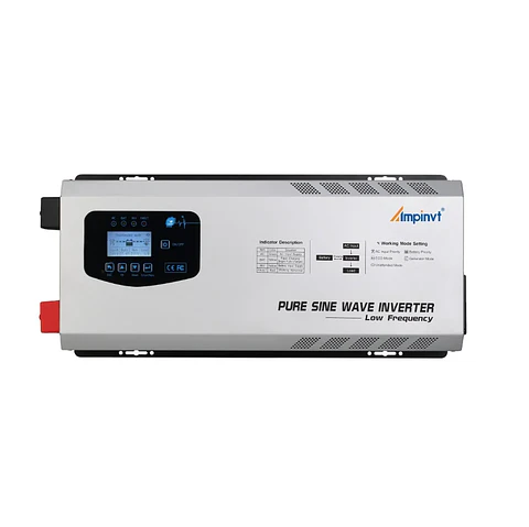 5KW 5000W Off Grid Solar Inverter 24/48V to 120V/240V Split Phase With AC Charger America Standard Power Inverter Home&RVS Use