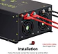 WZRELB 12KW 12V DC 120V AC Off-Grid Pure Sine Wave Single Output Iron Shell Power Inverter 85-90% Efficiency 50/60Hz for Solar - thumbnail 3
