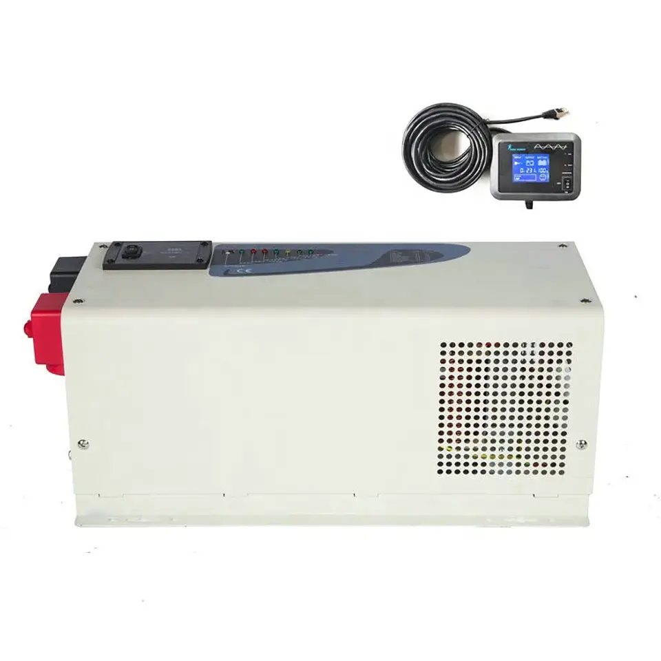 CE ROHS CB SAA 12 V 24V 48V DC 110V  230VAC Single Phase Industrial Frequency Ups Sinus Power Inverter Charger 3000w 2