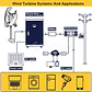 2000W 2KW Vertical Axis Wind Turbine 12V 24V 48V Wind Generator CE Certified Free Energy Low Speed Start Off Grid for Home Use - thumbnail 4
