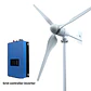 6KW Horizontal Wind Turbine Generator Windmill With Free MPPT Charger Controller and Off Grid Inverter - thumbnail 8