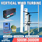 Low Noise 10000W 48V 96V 220V Vertical Wind Turbine for Off-Grid Home Power System - thumbnail 1