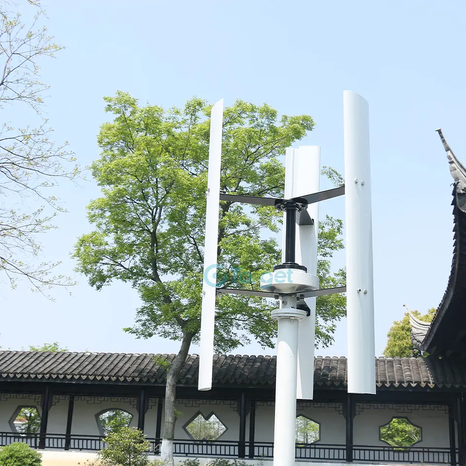 Low Noise 10000W 48V 96V 220V Vertical Wind Turbine for Off-Grid Home Power System 2