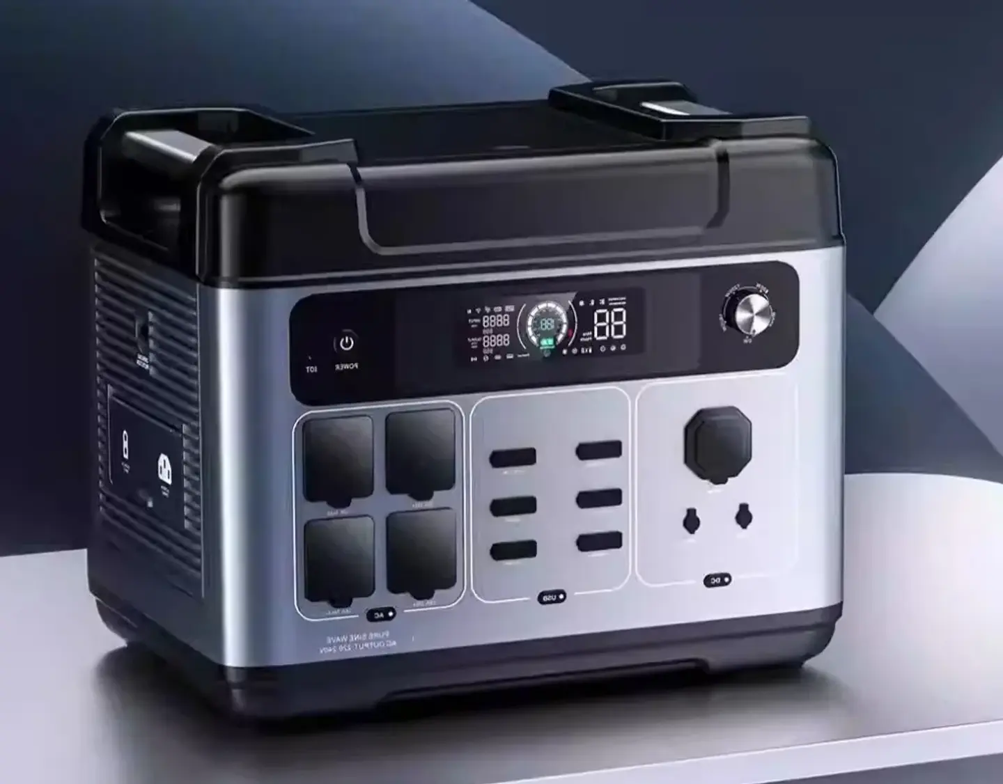 2000W 2400W Portable Power Station 2048Wh Solar Generator 110V 220V App Controlled 1